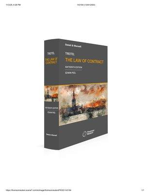 Treitel on the Law of Contract, 16th Edition
