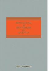 Bowstead and Reynolds on Agency 23rd Edition, Mainwork + Supplement